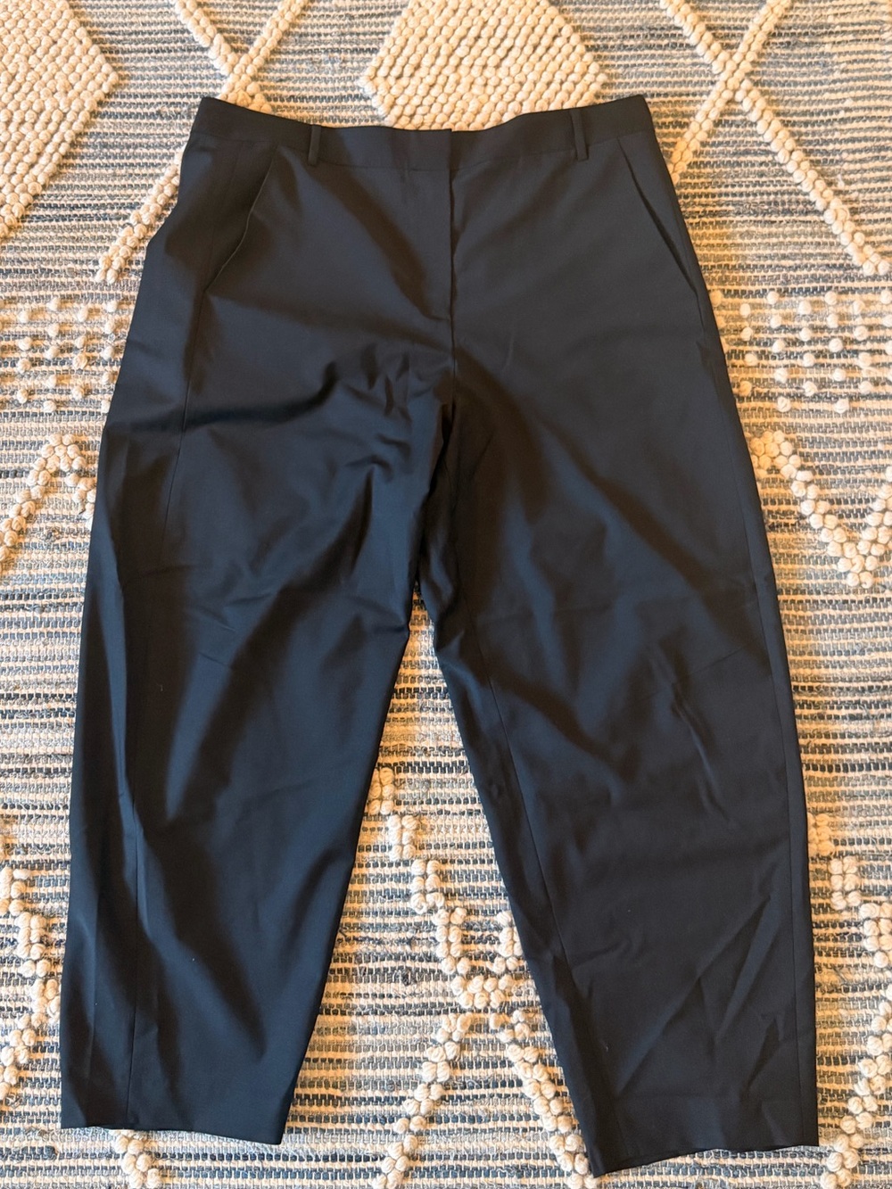 Tibi Black Tailored Cropped Pants